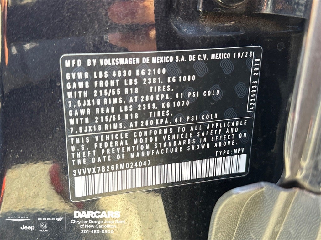 2024 Volkswagen Taos 1.5T SE