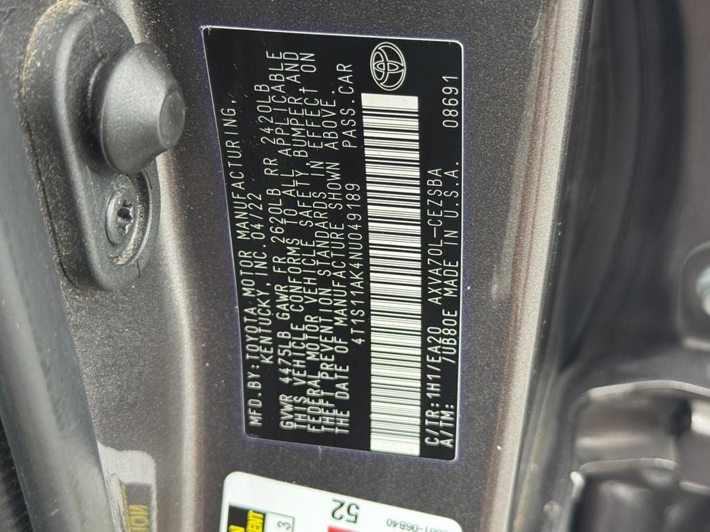 2022 Toyota Camry SE