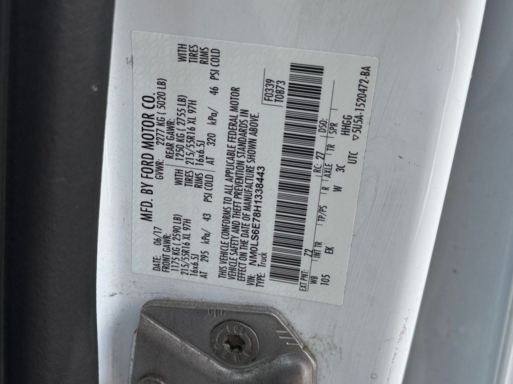 2017 Ford Transit Connect XL w/100a pkg