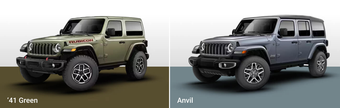 2026 Jeep Wrangler Exterior Colors