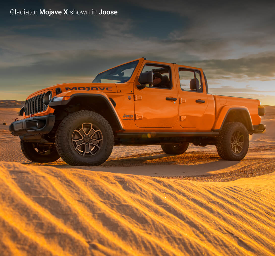 Jeep Gladiator Mojave X shown in Joose