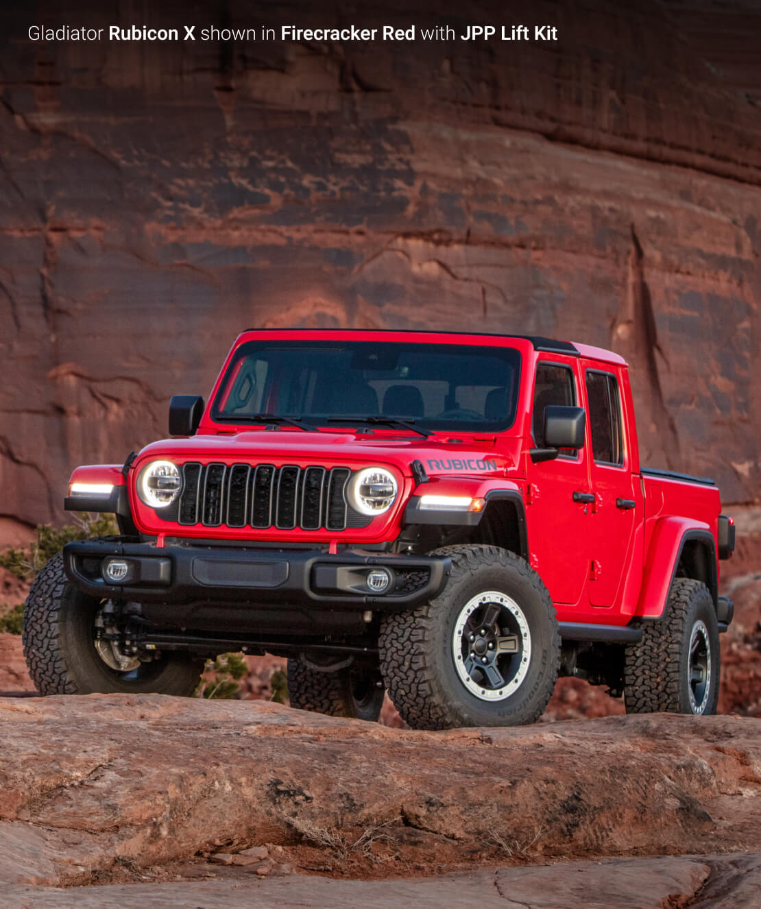Jeep Gladiator Rubicon X shown Firecracker Red