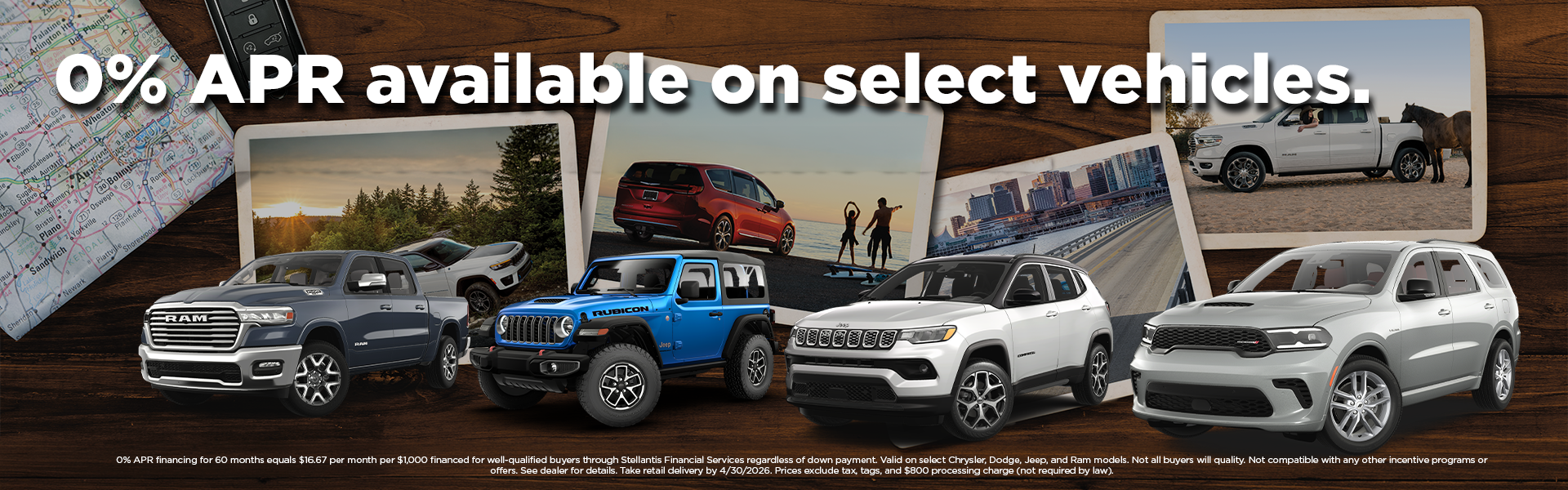 0% APR on select vehicles!
