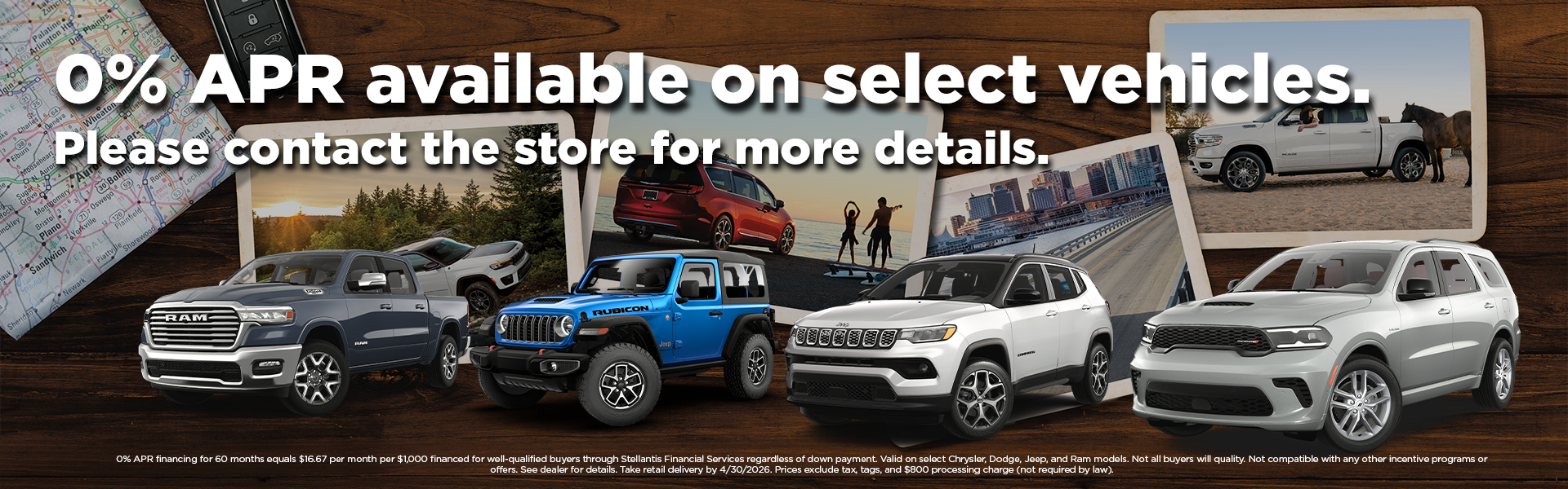 0% APR on select vehicles!
