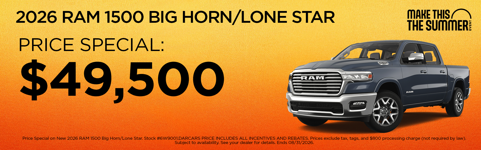 New 2026 RAM 1600 Big Horn/Lone Star