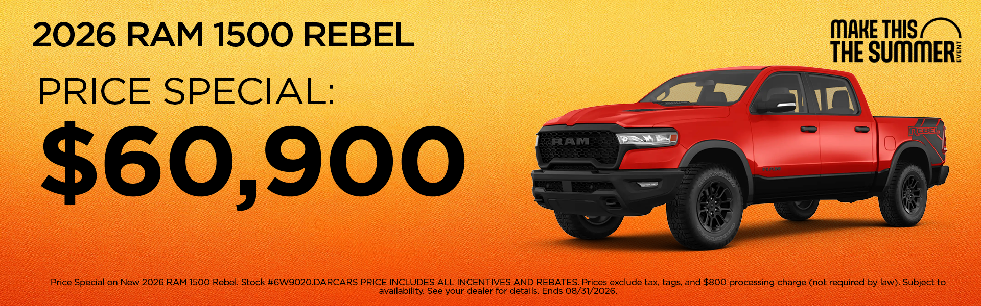 New 2026 RAM 1500 Rebel