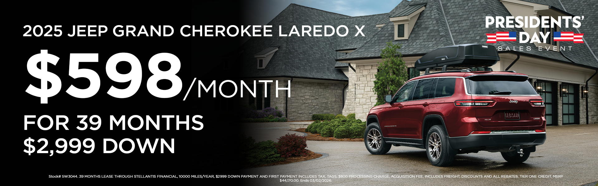 New 2025 Grand Cherokee Laredo X