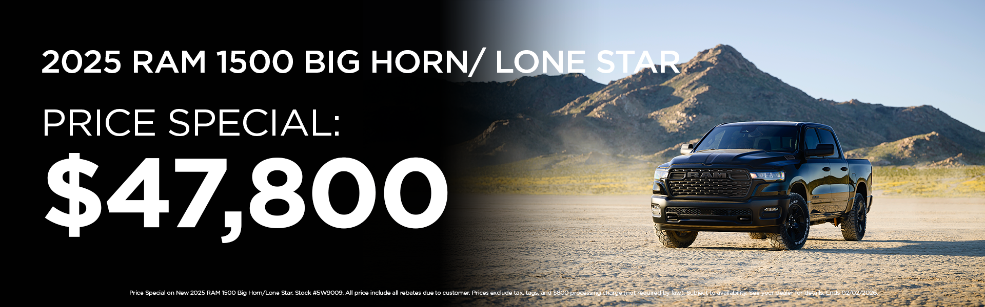 New 2025 RAM 1500 Big Horn/Lone Star