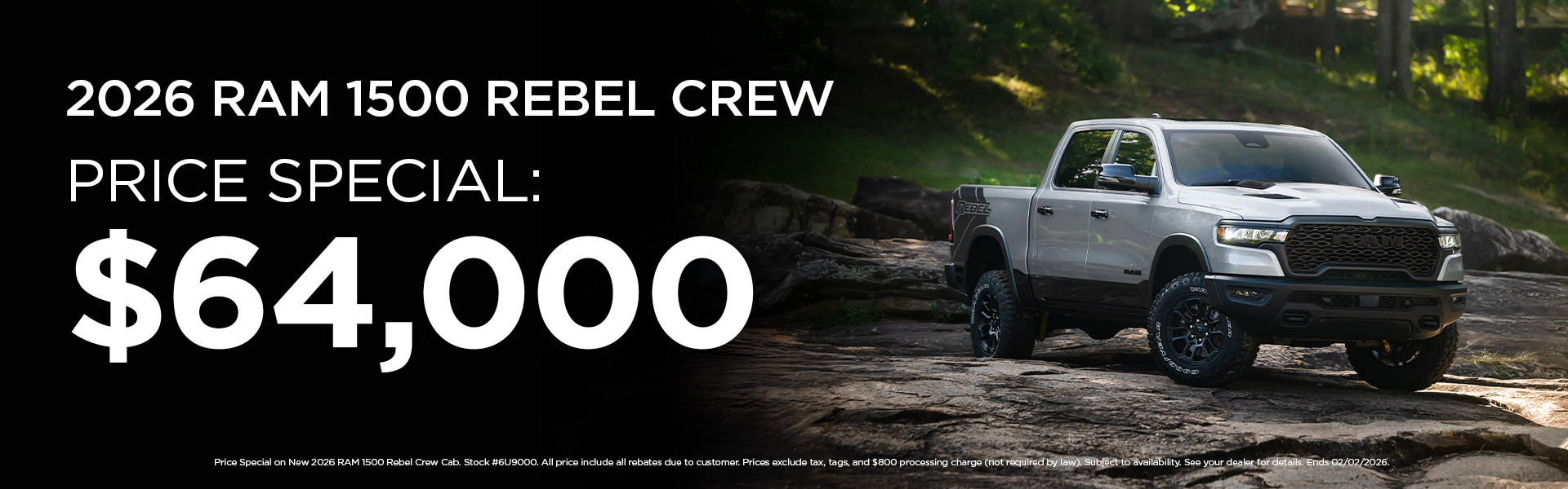 New 2026 RAM 1500 Rebel Crew Cab