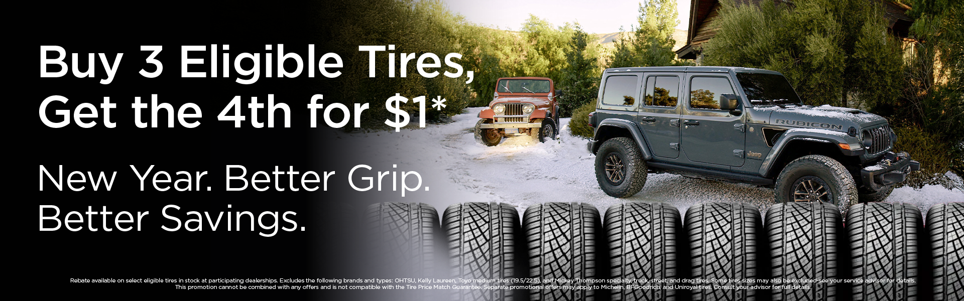 Buy 3 Tires, Get the 4th for $1