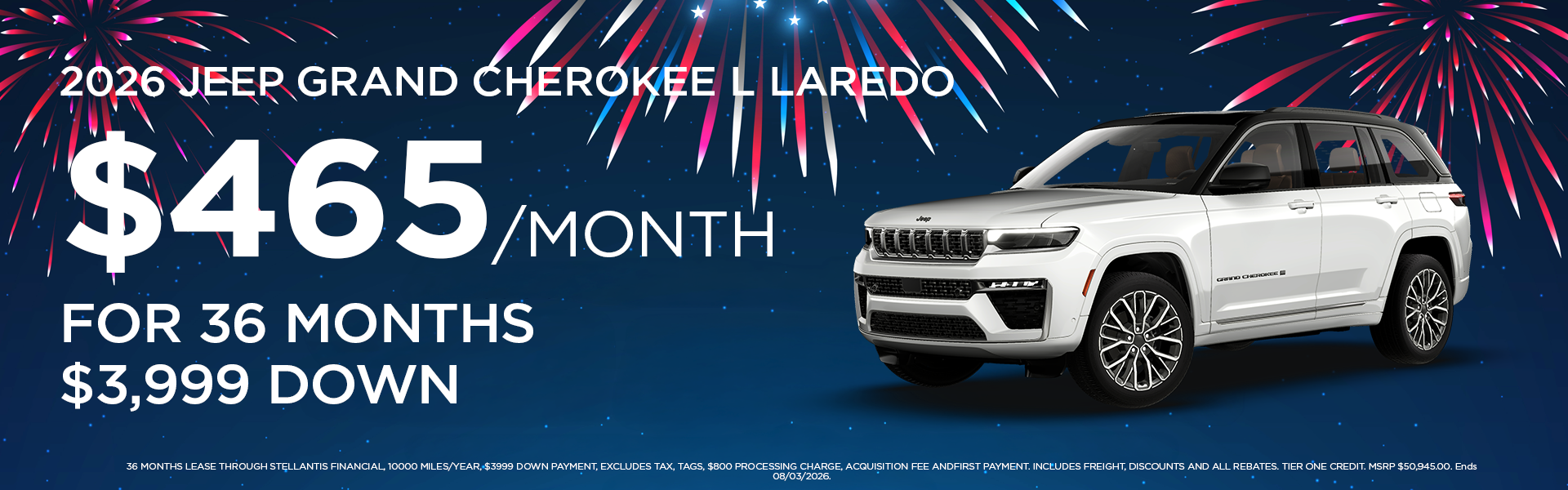 New 2026 Grand Cherokee Laredo L