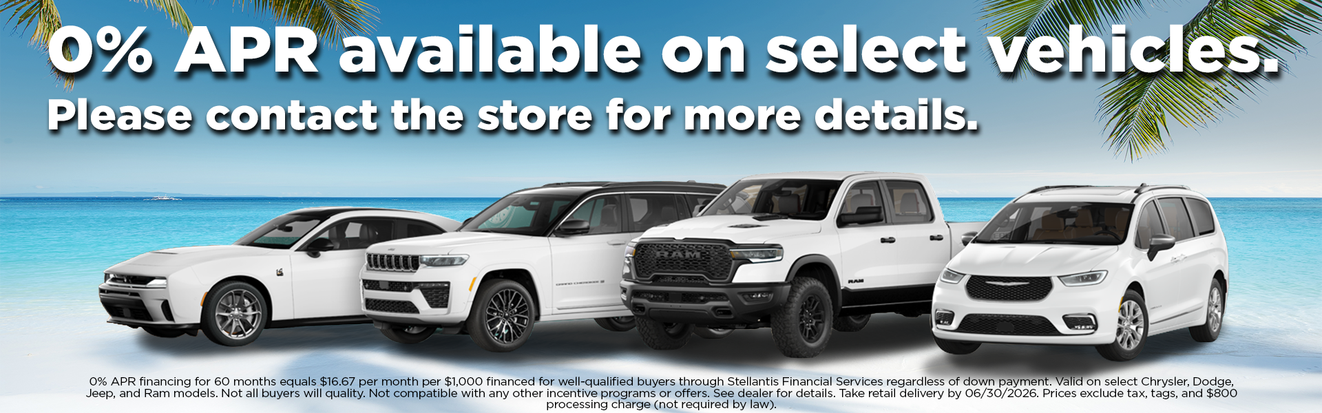 0% APR On Select Vehicles