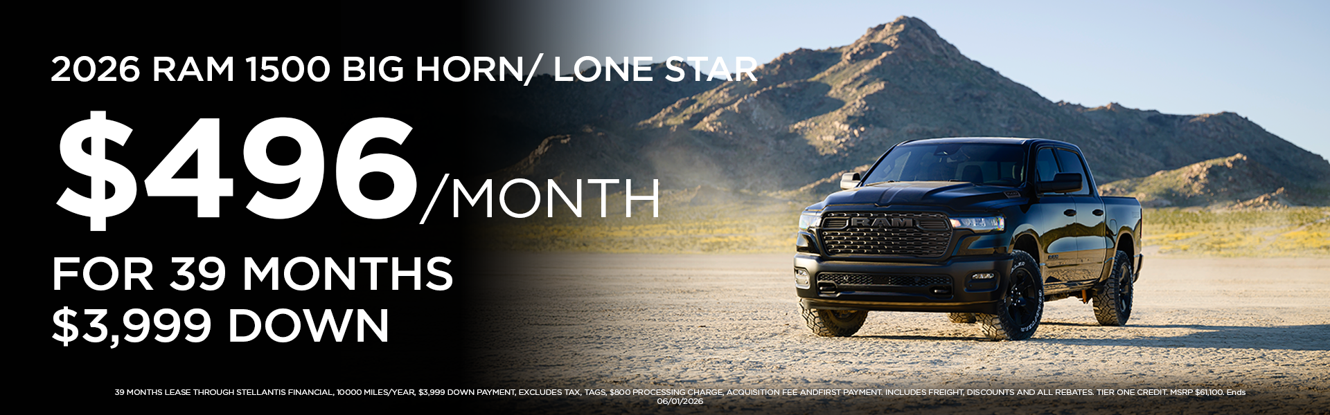New 2026 RAM Big Horn/Lone Star