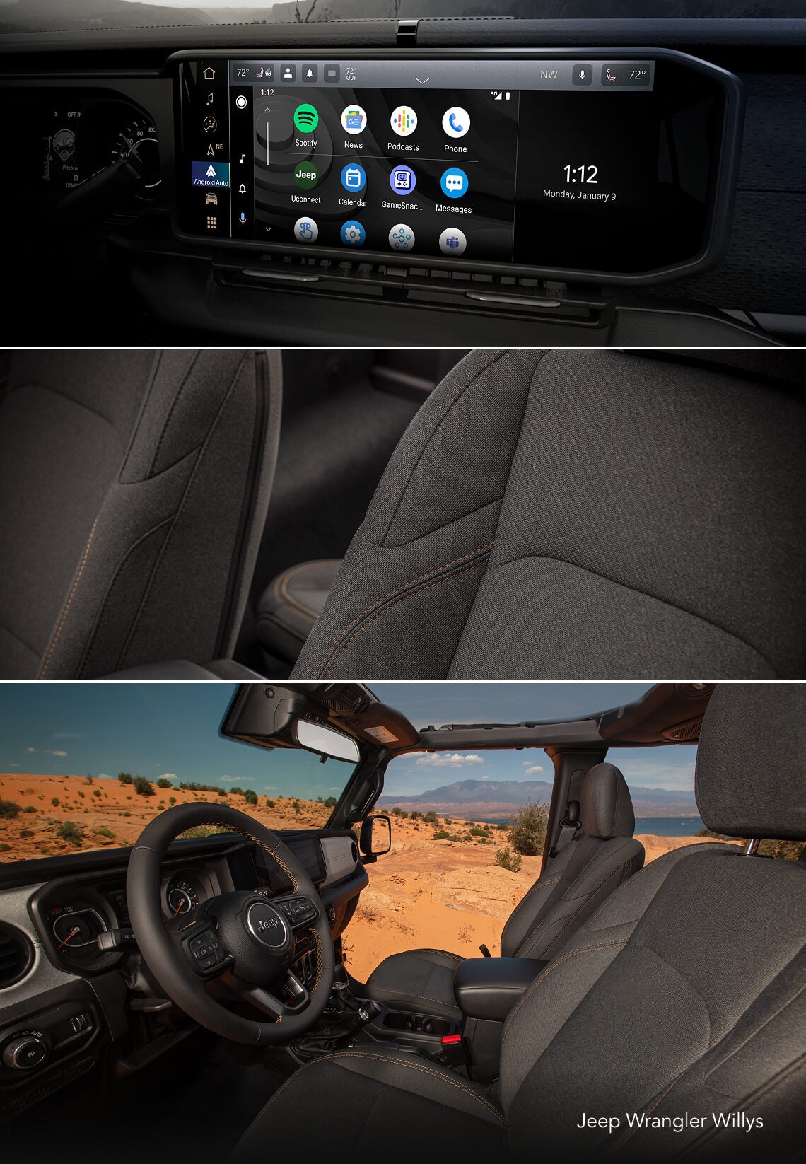 Jeep Wrangler Interior by Trim Level